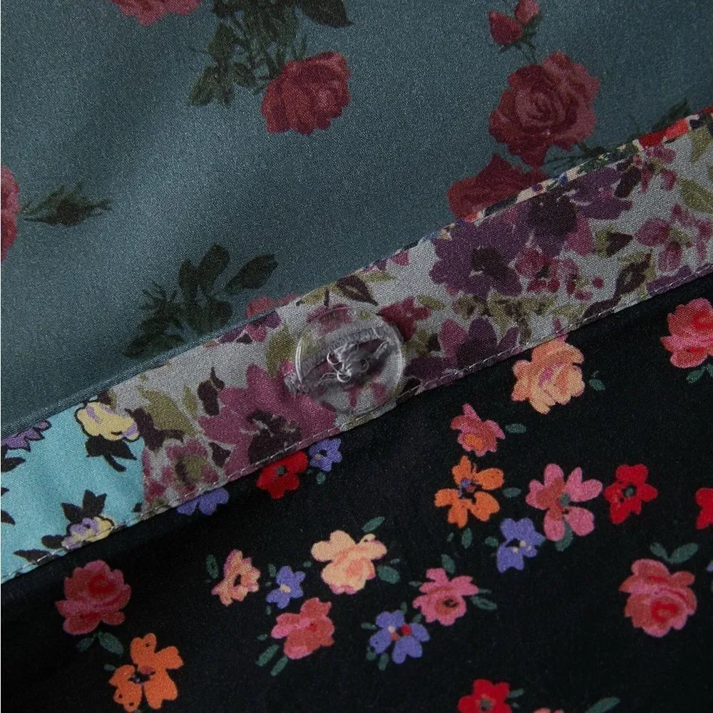 Floral Patchwork Ruffle Duvet Cover Only